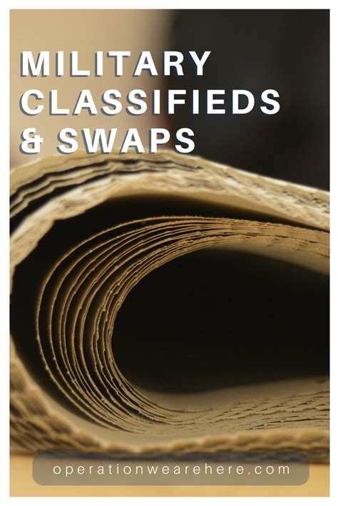 Military classifieds and swaps